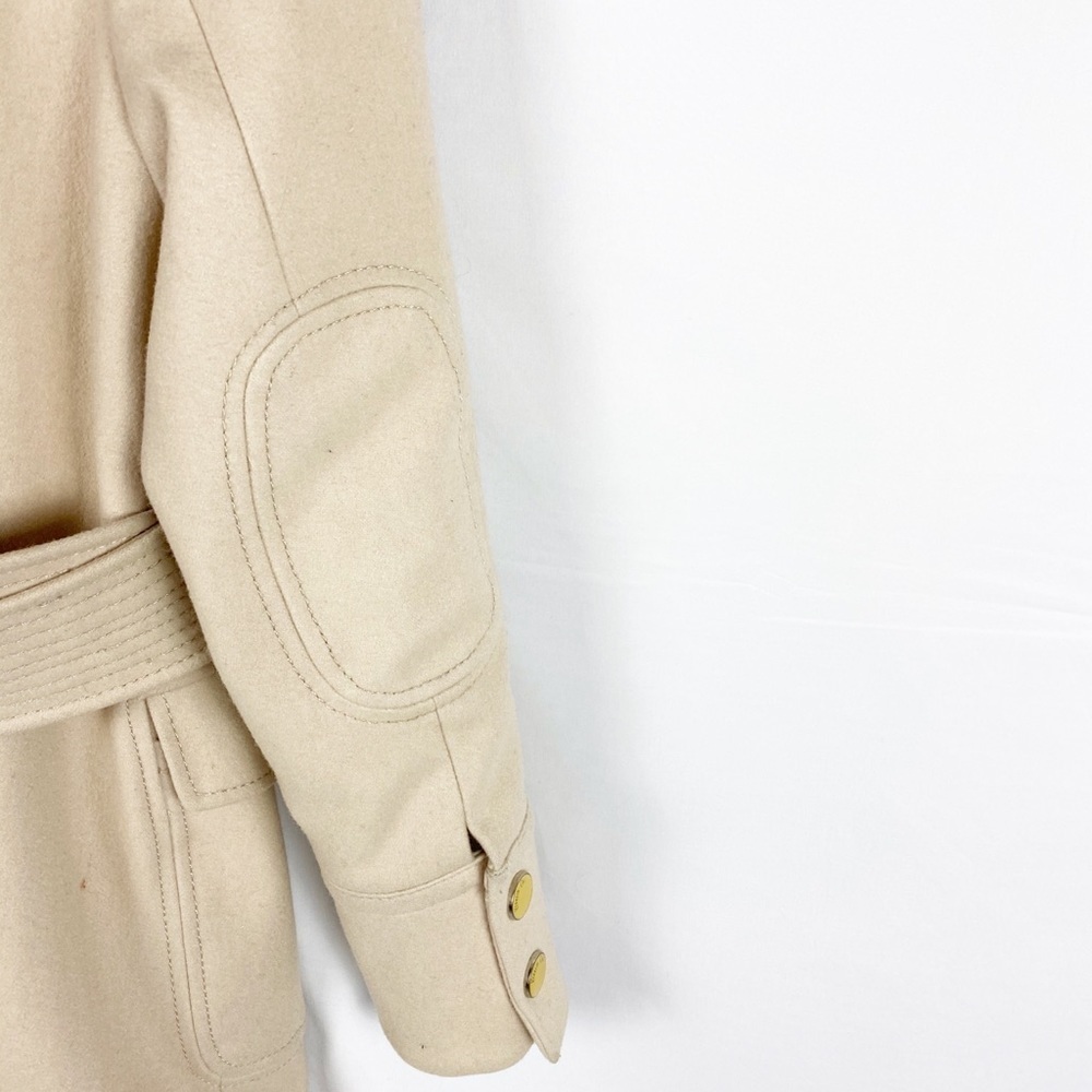 KENNETH KOLE Cream Military Style Coat - Picture 5 of 5